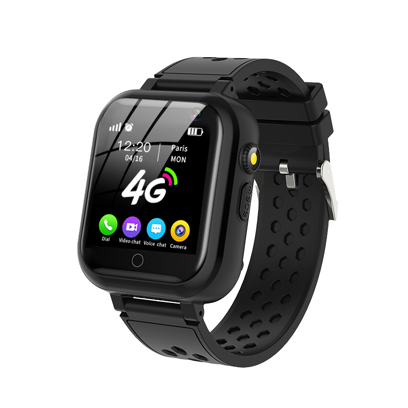CR-03B Kids Smart Watch Android 8.1 GPS+WIFI Waterproof Black Color